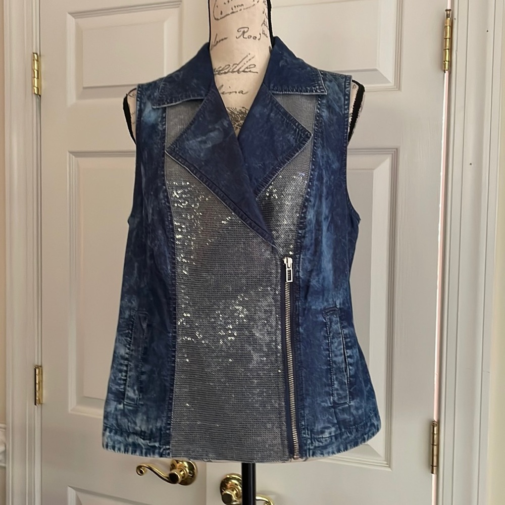 Chico’s denim vest